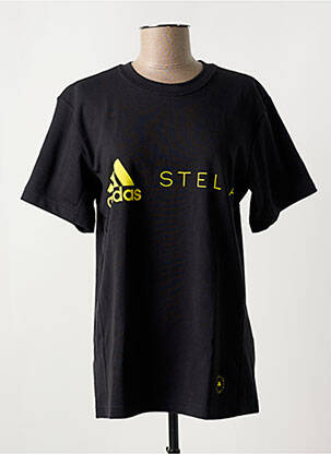 Tricou guler rotund negru ADIDAS X STELLA MC CARTNEY femeie