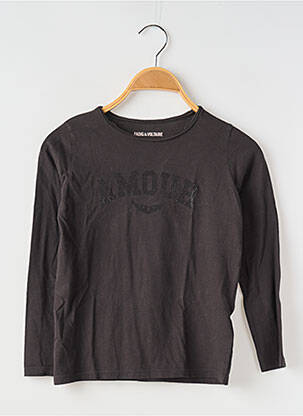 Tricou guler rotund negru ZADIG & VOLTAIRE fată