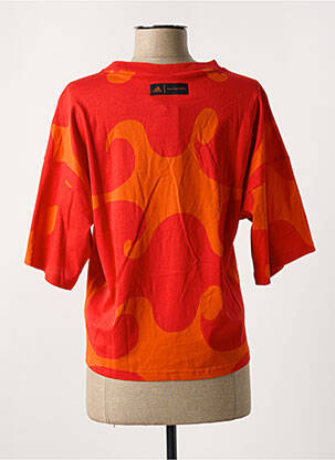 Tricou guler rotund portocalie ADIDAS femeie