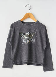 Tricou guler rotund gri ZADIG & VOLTAIRE fille