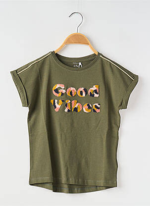 Tricou guler rotund verde NAME IT fată