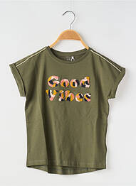 Tricou guler rotund verde NAME IT fată