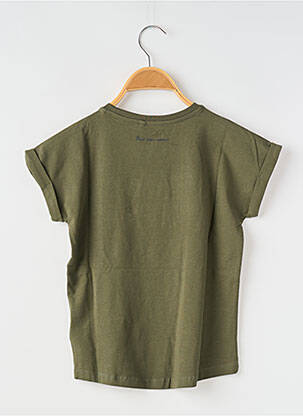Tricou guler rotund verde NAME IT fată