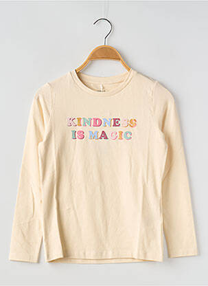 Tricou guler rotund alb NAME IT fată