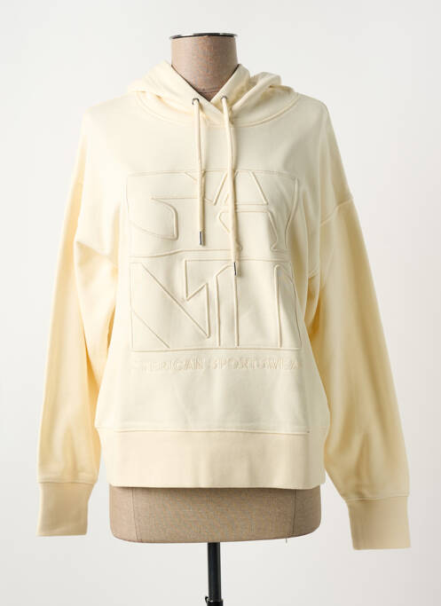 Hanorac cu glugă alb GANT femeie