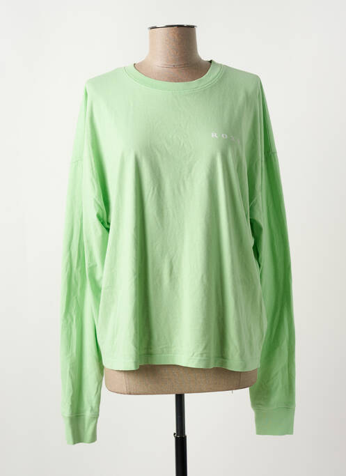 Tricou guler rotund verde ROXY femme