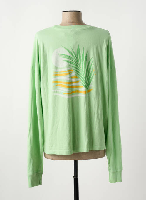 Tricou guler rotund verde ROXY femme