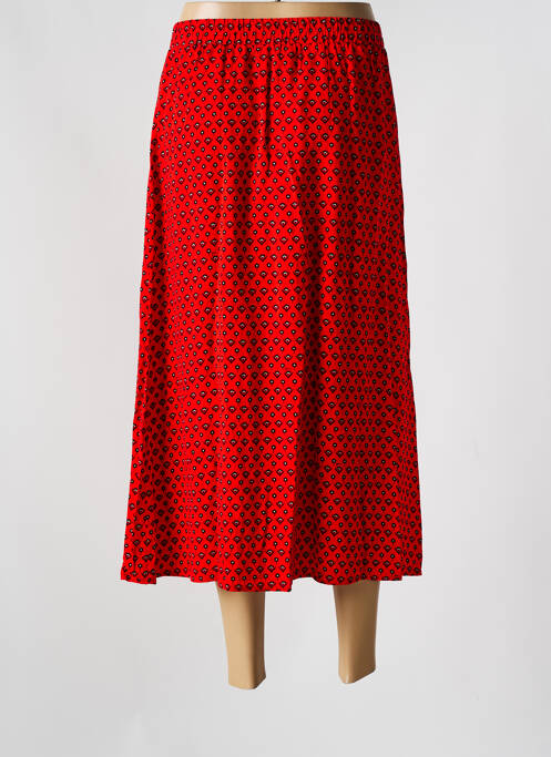 Fustă midi roșu GRACE & MILA femeie
