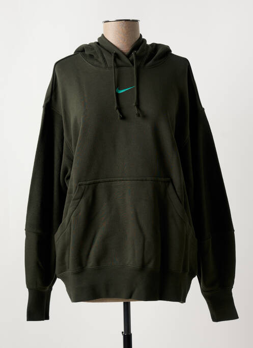 Hanorac cu glugă verde NIKE femeie