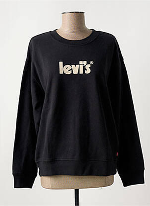 Hanorac guler rotund negru LEVI'S femeie