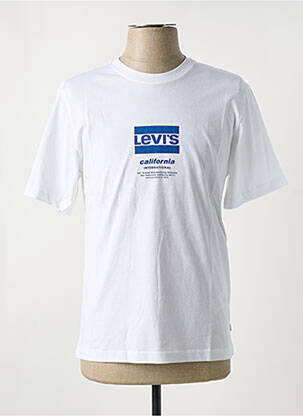 Tricou guler rotund alb LEVI'S bărbat