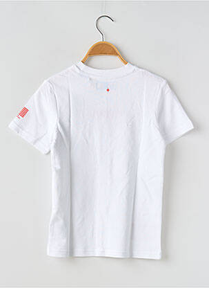 Tricou guler rotund alb JACK & JONES băiat
