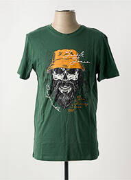 Tricou guler rotund verde JACK & JONES homme