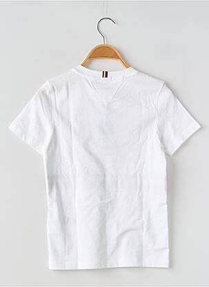 Tricou guler rotund alb TOMMY HILFIGER băiat