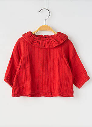 Top guler claudine portocalie PETIT BATEAU fată