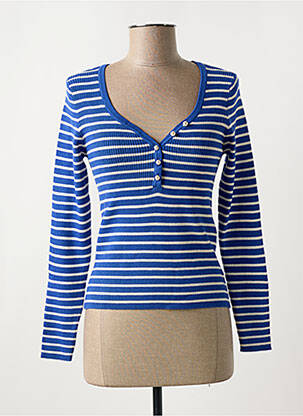 Pulover albastru PIECES femeie