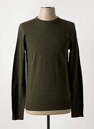Pulover guler rotund verde JACK & JONES bărbat