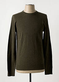 Pulover guler rotund verde JACK & JONES bărbat