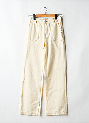 Blugi cu croială largă bej VILA femeie