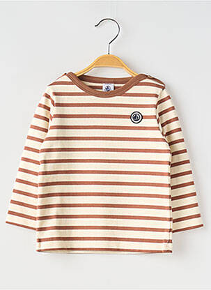 Tricou alb PETIT BATEAU băiat