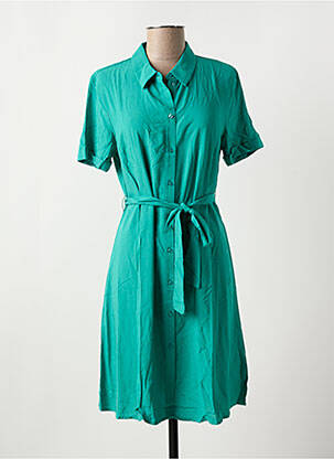Rochie scurtă guler rotund verde VILA femeie