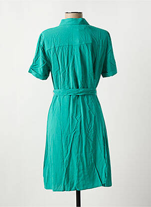 Rochie scurtă guler rotund verde VILA femeie