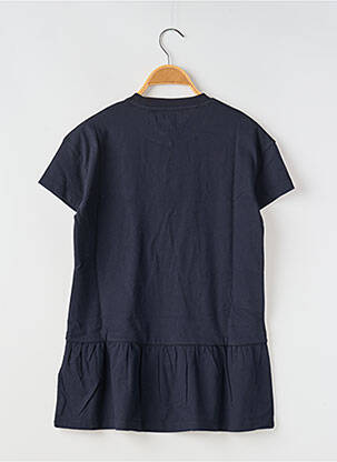 Rochie scurtă guler rotund albastru TOMMY HILFIGER fată