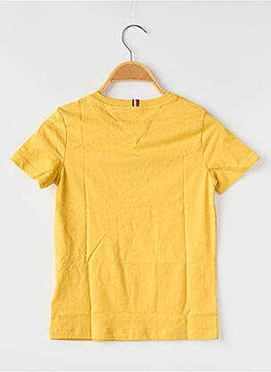 Tricou guler rotund galben TOMMY HILFIGER băiat