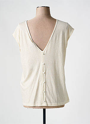 Tricou guler rotund alb PIECES femeie