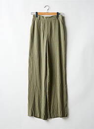 Pantalon larg verde PIECES femme