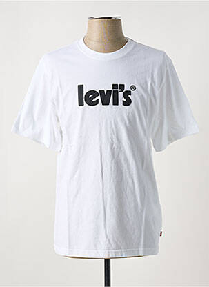 Tricou guler rotund alb LEVI'S bărbat