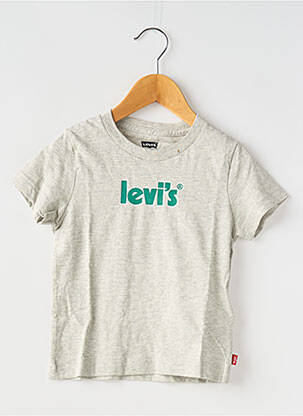 Tricou guler rotund gri LEVI'S băiat