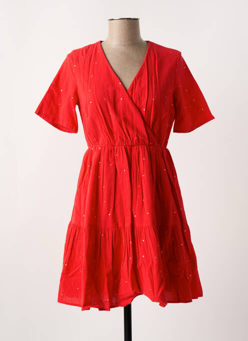 Rochie scurtă roșu PIECES femeie