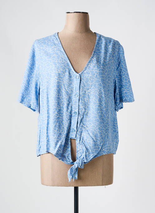 Cămașă albastru PIECES femeie