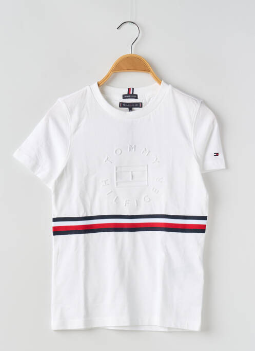 Tricou alb TOMMY HILFIGER băiat