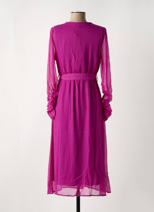 Rochie midi roz VERO MODA femeie