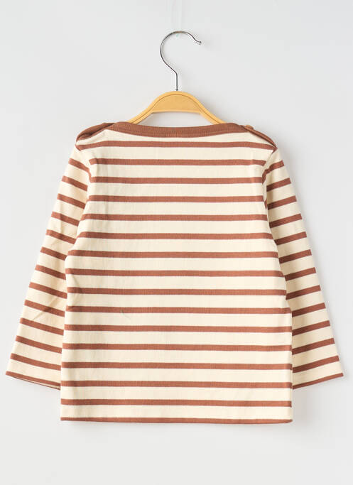 Tricou alb PETIT BATEAU băiat