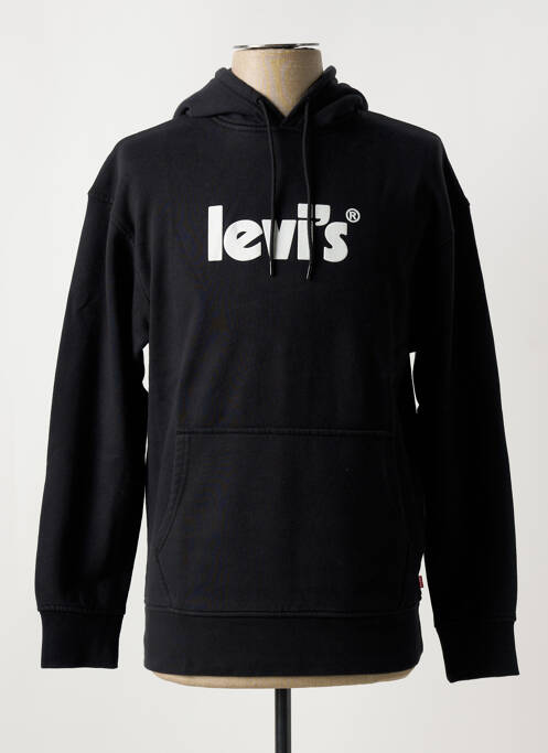 Hanorac cu glugă negru LEVIS bărbat