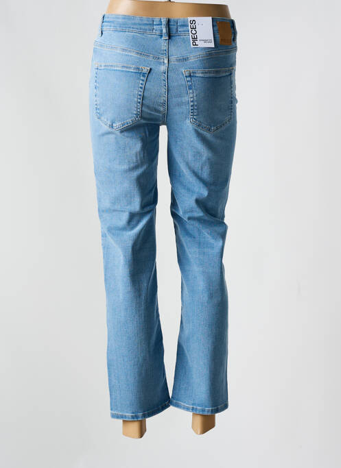 Blugi cu croială dreaptă albastru PIECES femeie