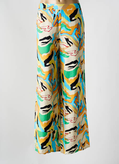 Pantalon larg bej VILA femeie