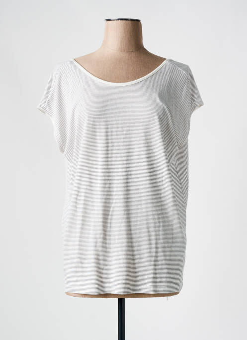 Tricou alb PIECES femeie