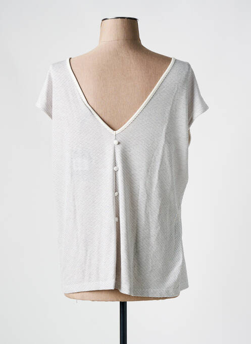 Tricou alb PIECES femeie