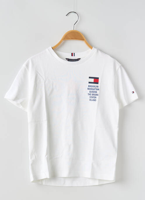 Tricou alb TOMMY HILFIGER băiat