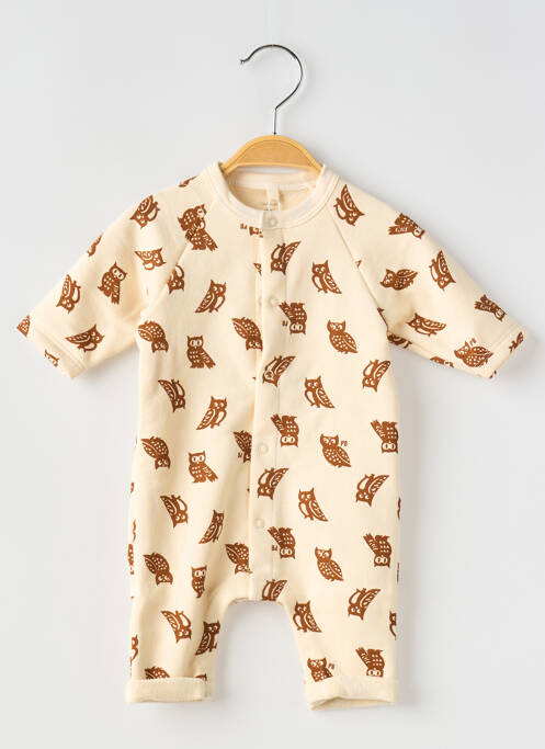 Salopetă-pantalon alb PETIT BATEAU fată