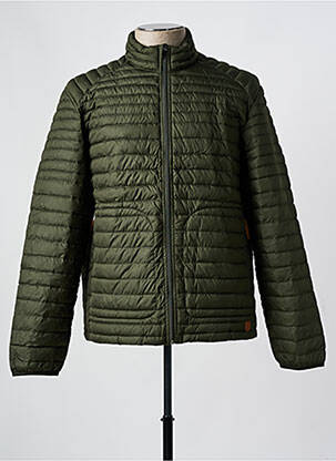Geacă matlasată guler col înalt verde JACK & JONES bărbat