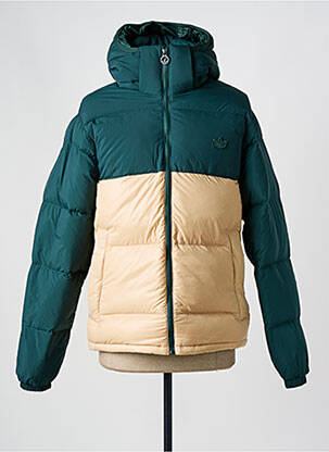 Geacă matlasată glugă verde ADIDAS bărbat