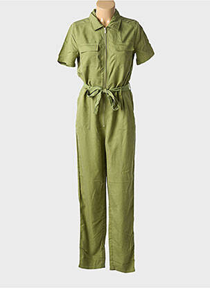 Salopetă-pantalon guler în v verde VILA femeie