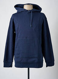 Hanorac guler rotund albastru SELECTED homme