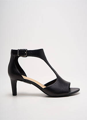 Sandale/pantofi decupați închidere cu buclă(e) toc de 4 la 6 cm negru CLARKS femeie