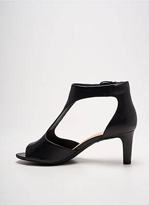 Sandale/pantofi decupați închidere cu buclă(e) toc de 4 la 6 cm negru CLARKS femeie